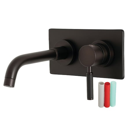 Kaiser Single-Handle Wall Mount Bathroom Faucet, Bronze